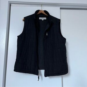 Perry Ellis Men's Black Quilted Vest portfolio